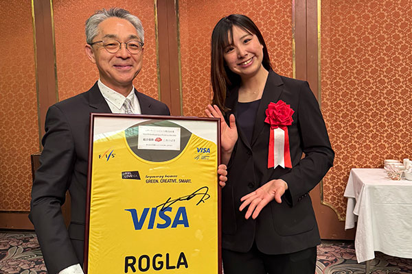三木つばき選手と社長